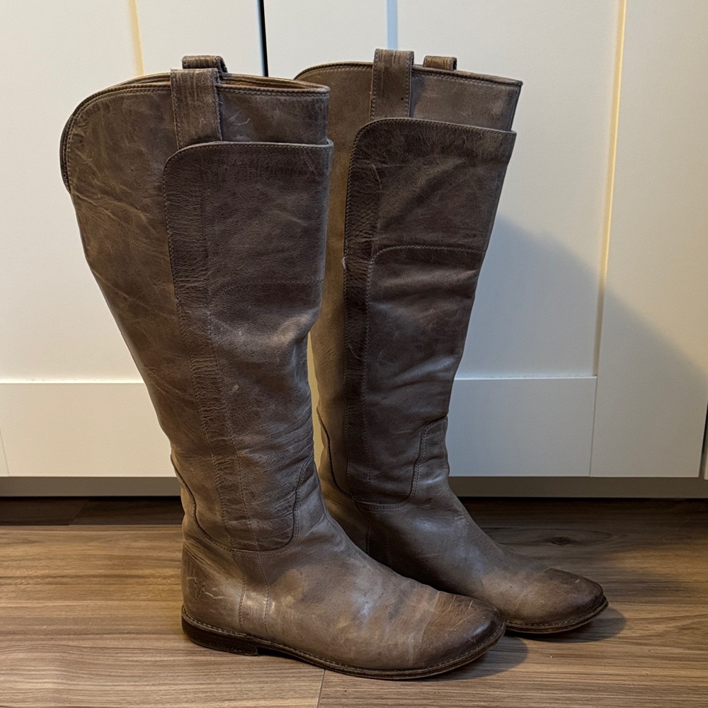 Vintage Frye Leather Knee-High Boots